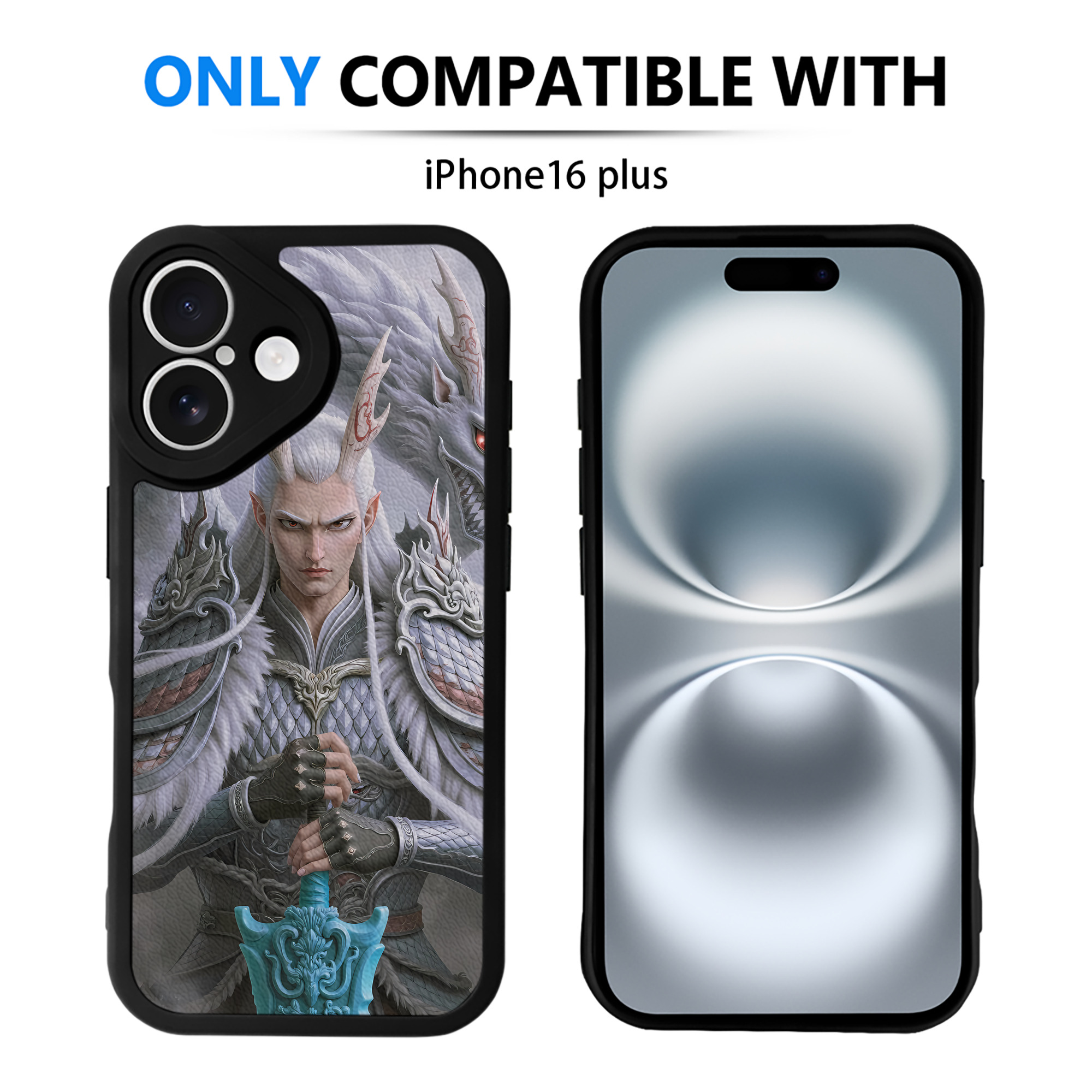 （画像用） Ne Zha 2 ナタ 魔童の大暴れ 【iPhone 16シリーズ対応】シリコンスマホケース（レザー調） 材質：シリコン